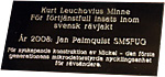 Kurt Leuchovius Minne 2008 plakett