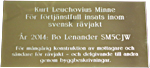 Kurt Leuchovius Minne 2012 plakett